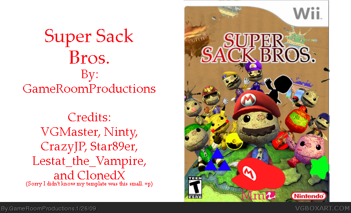 Super Sack Bros. box cover