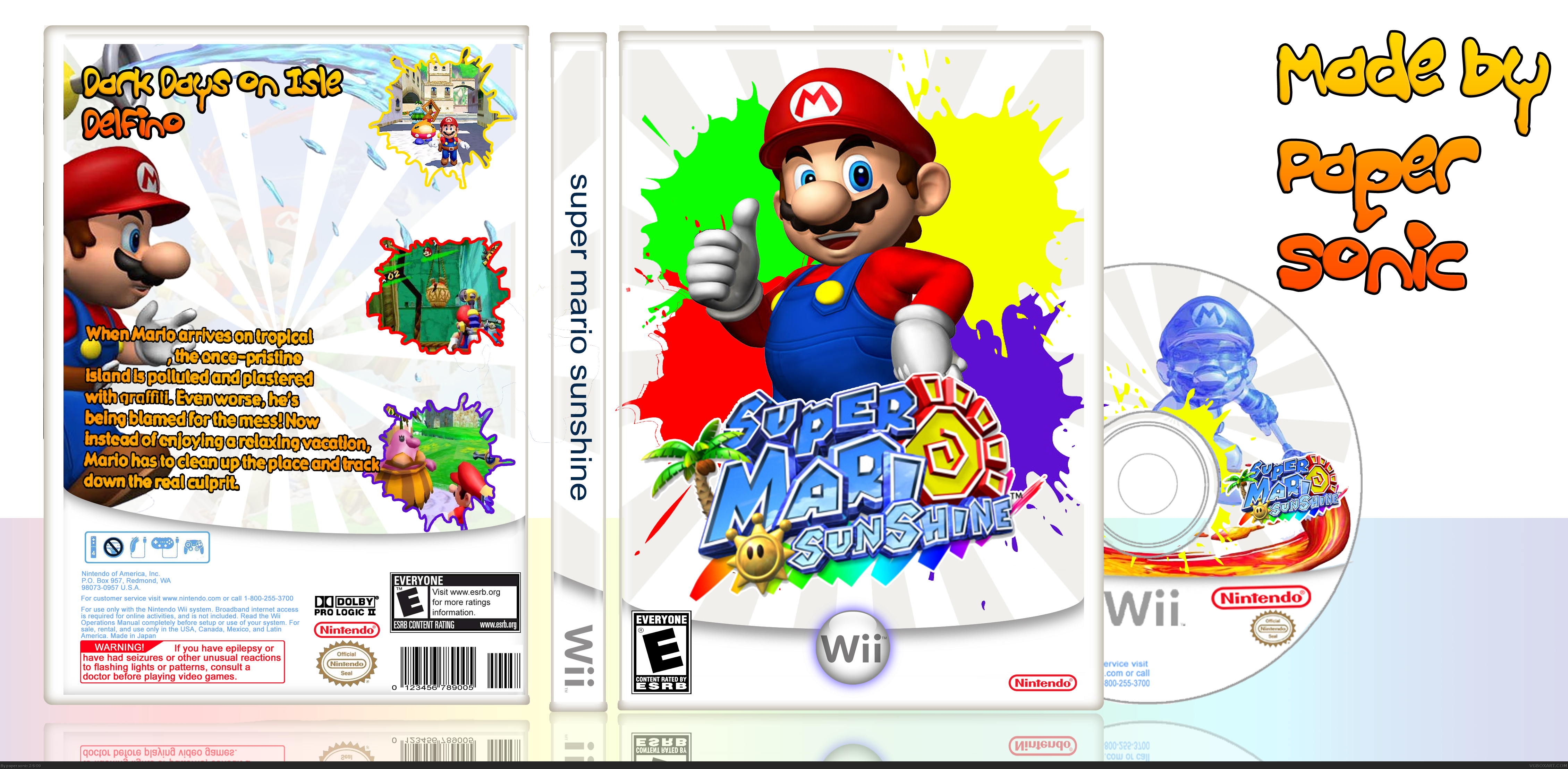 Super Mario Sunshine! box cover
