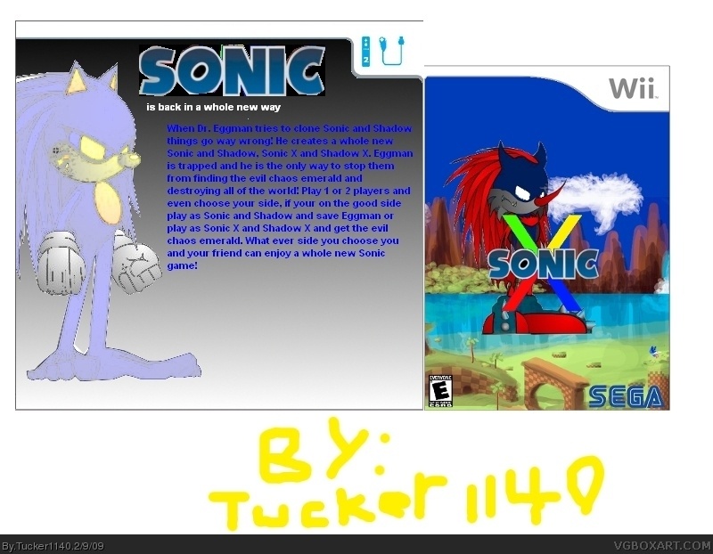 Sonic X box cover