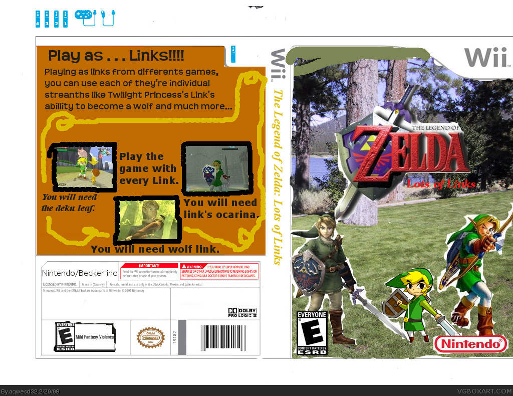 The Legend of Zelda: Lots of Links box cover