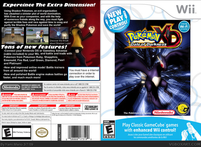 Pokemon XD: Gale of Darkness box art cover