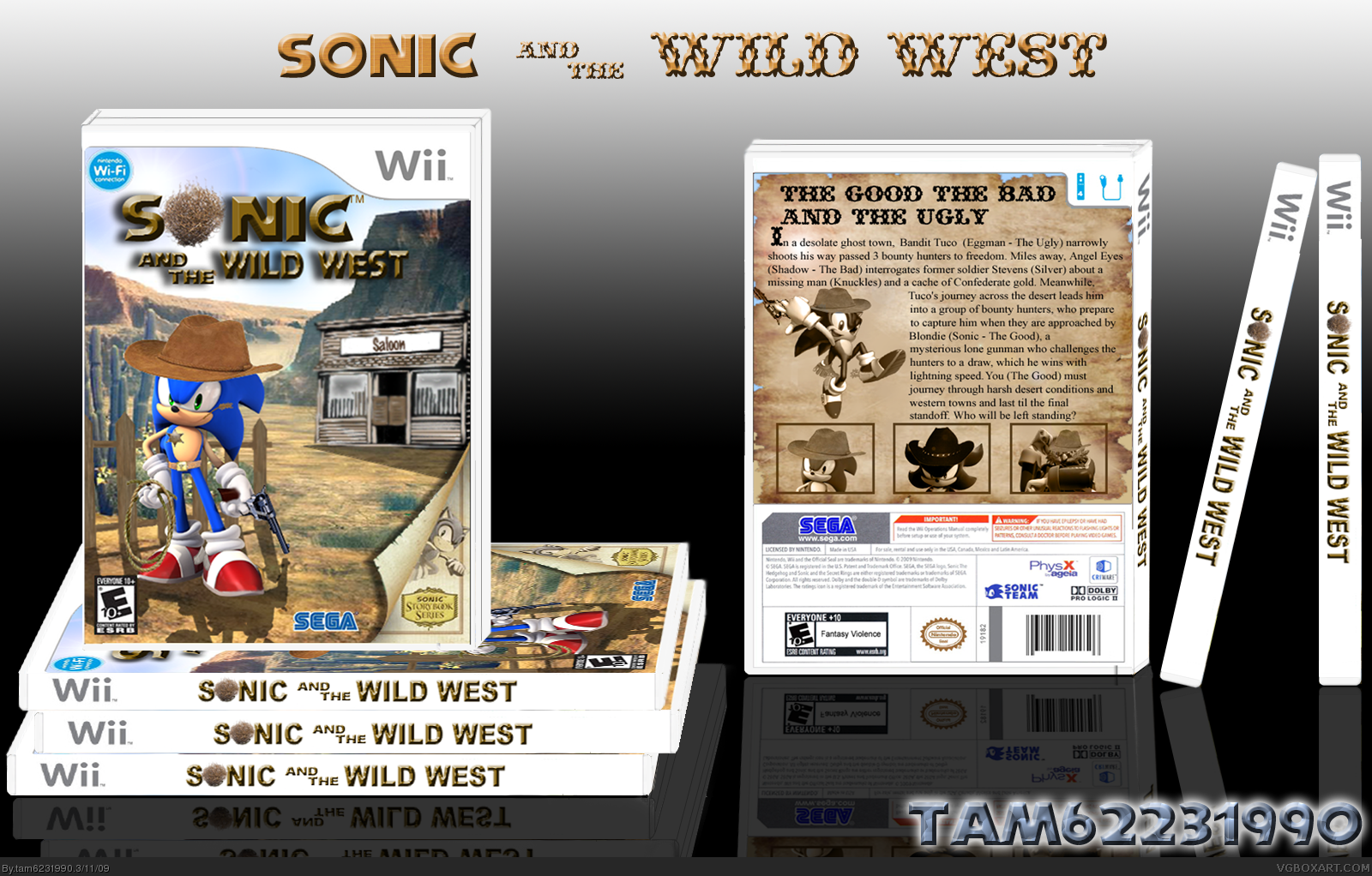 Sonic and the Wild West box cover