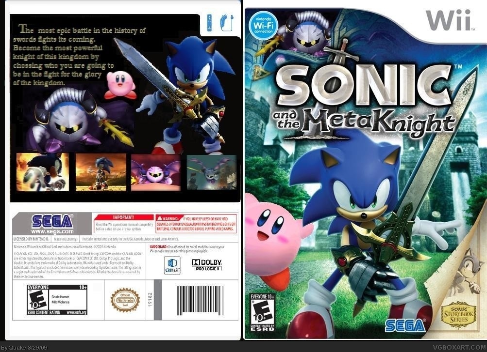 Sonic and the Meta Knight box cover