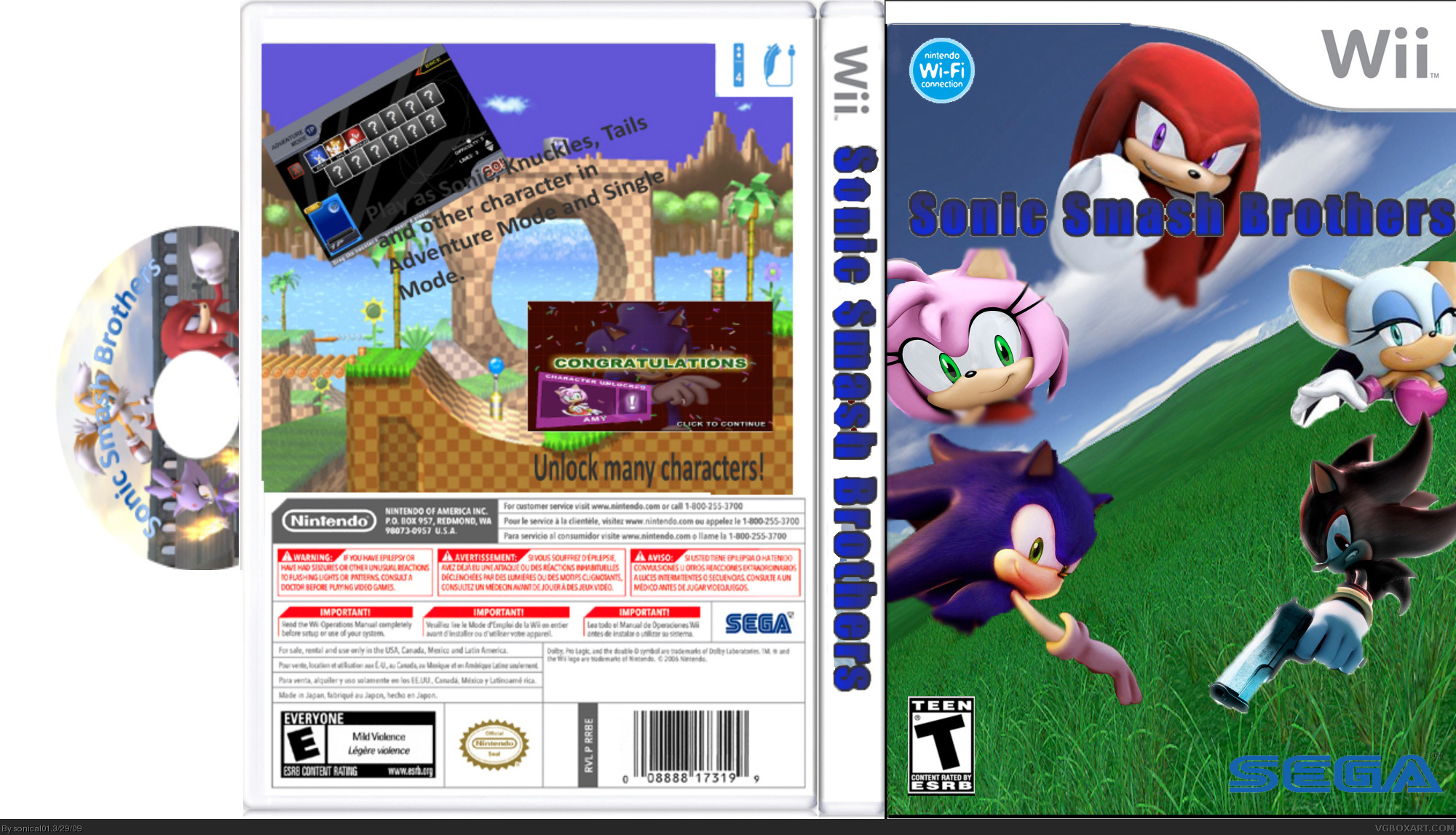 Sonic Smash Bros. box cover