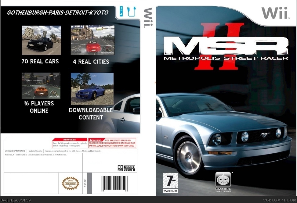 Metropolis Street Racer II box cover