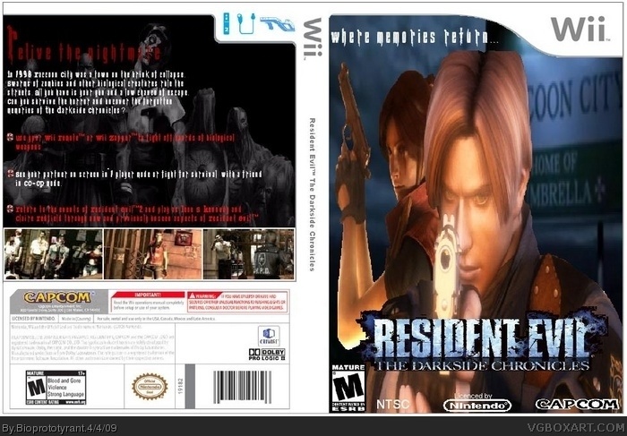 Resident Evil: The Darkside Chronicles box art cover