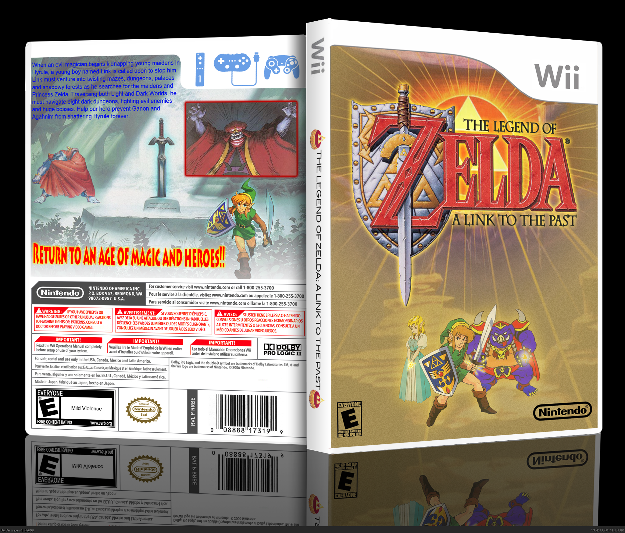 The Legend of Zelda: A Link To The Past box cover