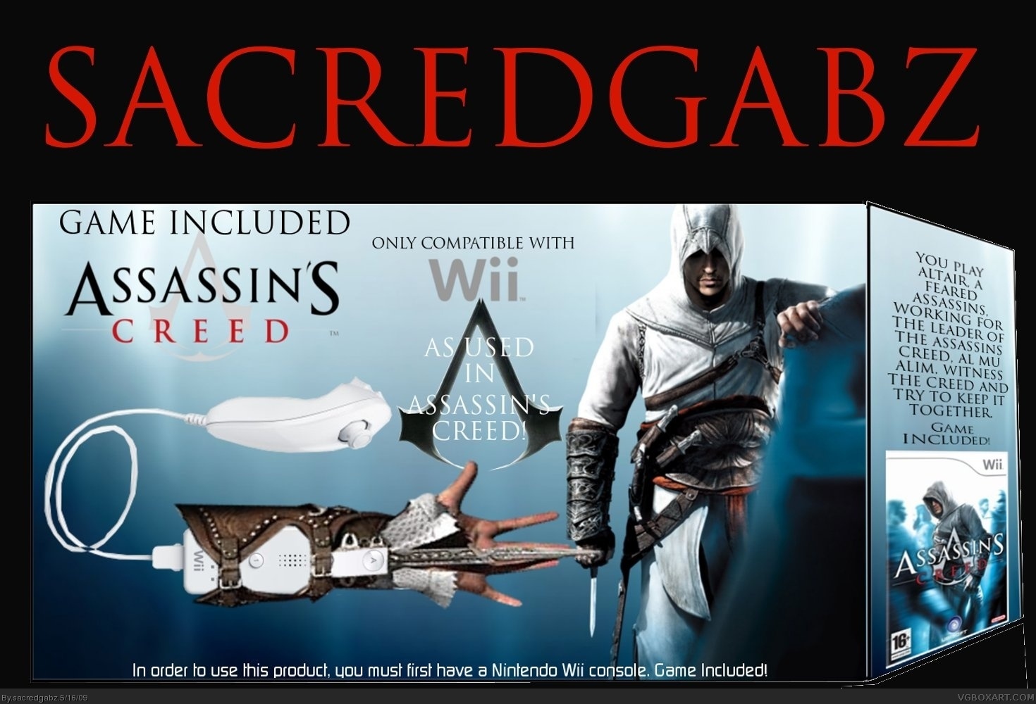 Assassin's Creed Wii Wristblade Bundle box cover