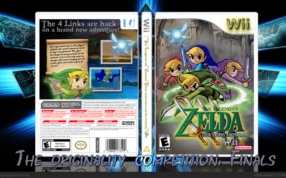 The Legend of Zelda: Four swords adventures Wii box cover