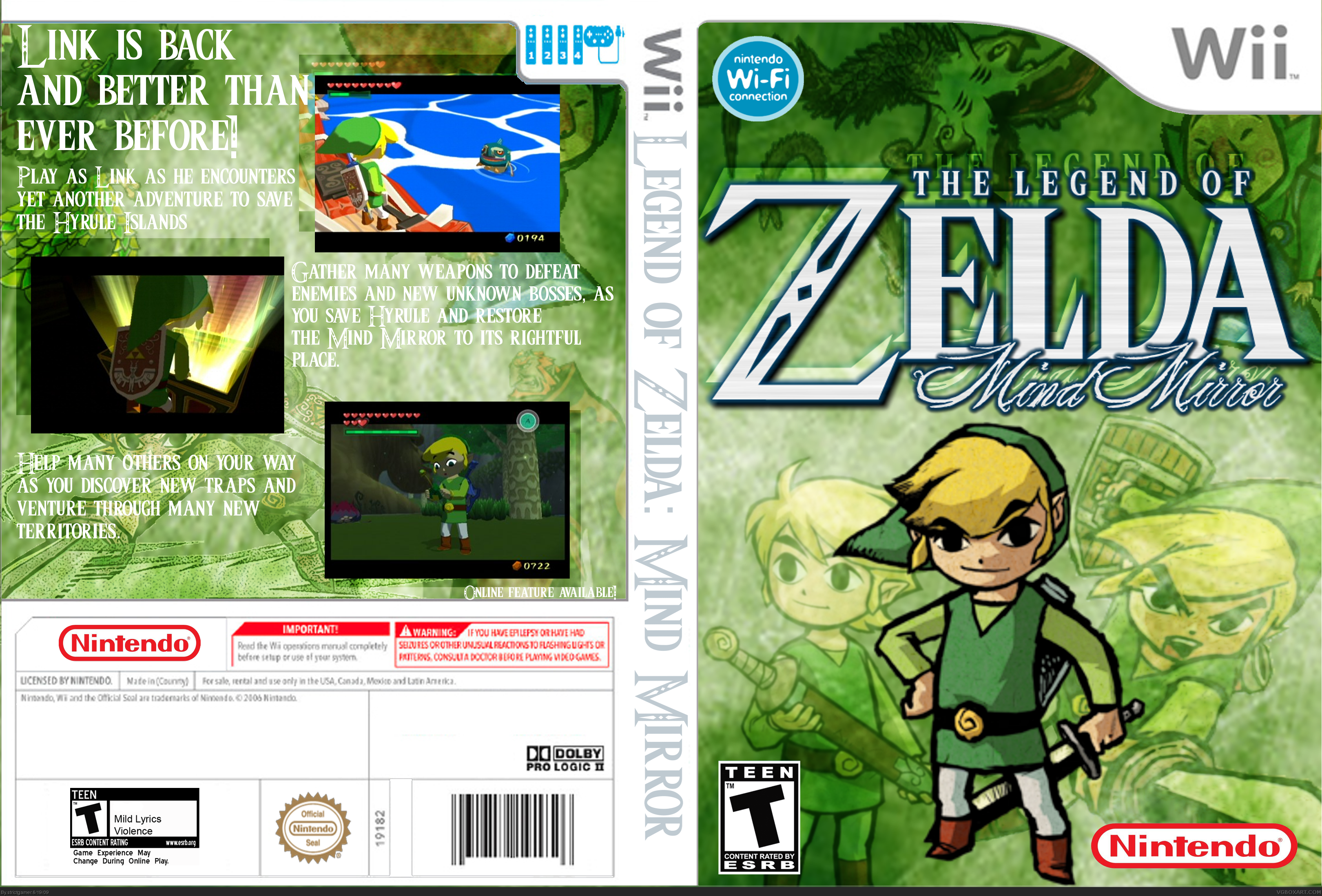 The Legend of Zelda - Mind Mirror box cover