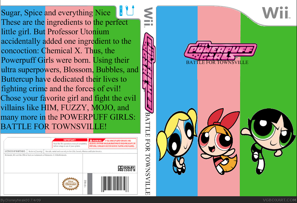 Powerpuff Girls box cover