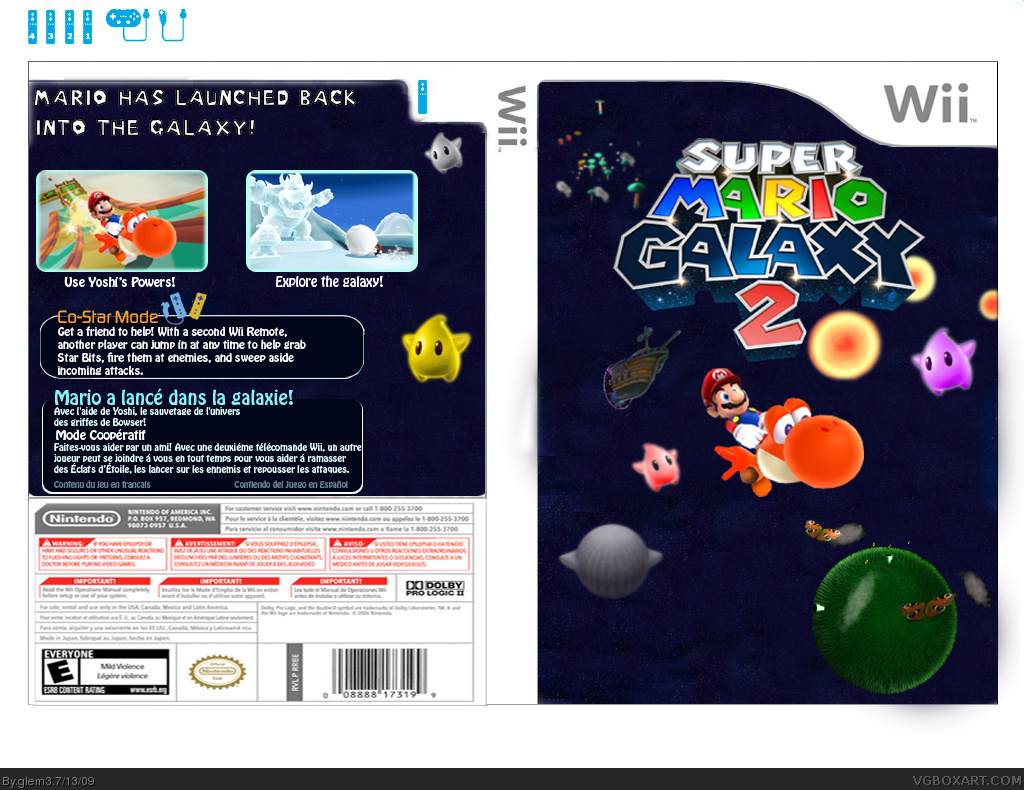 Super Mario Galaxy 2 box cover