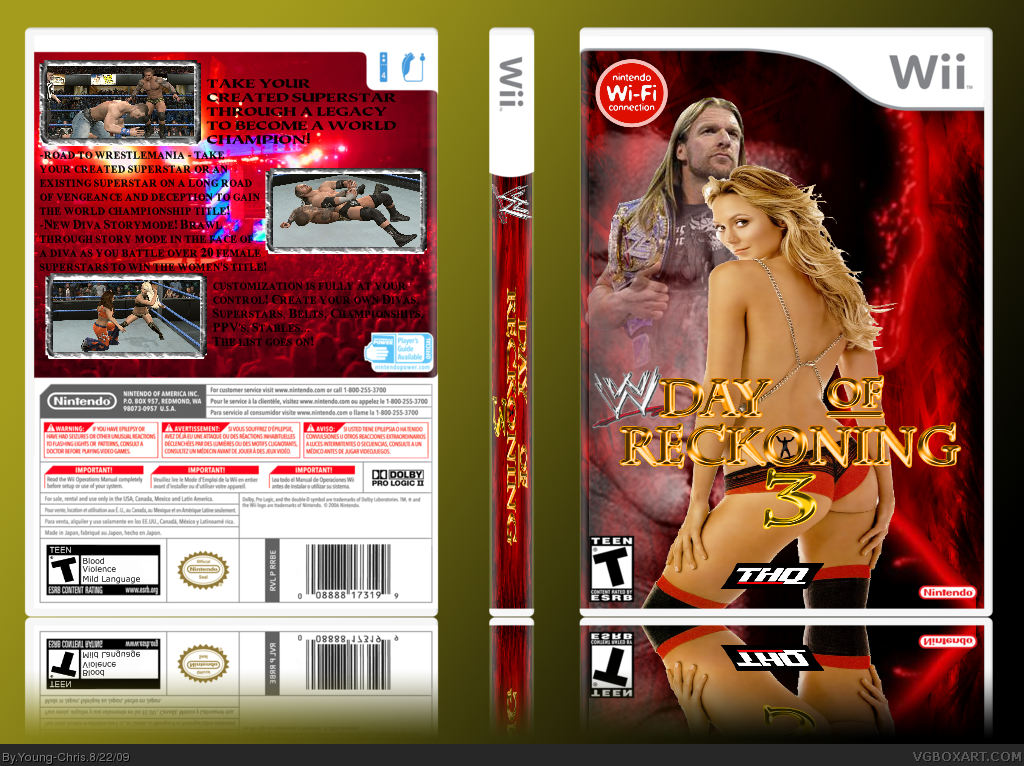 WWE Day of Reckoning 3 box cover