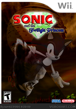 Sonic and the Twilight Princess box cover