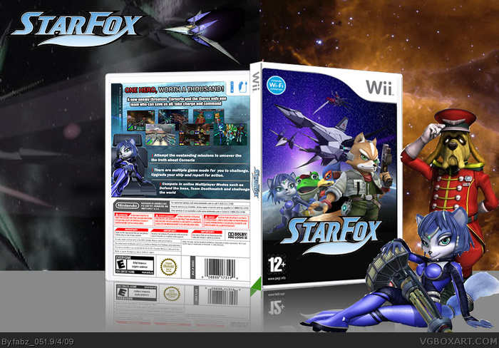 Star Fox Wii box art cover