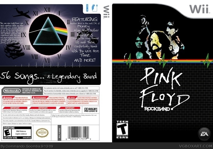 Pink Floyd: Rock Band box art cover