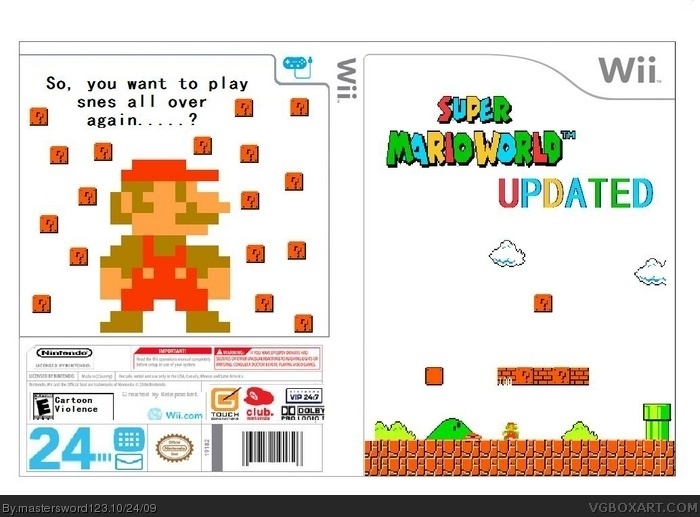 Super Mario Wii box art cover