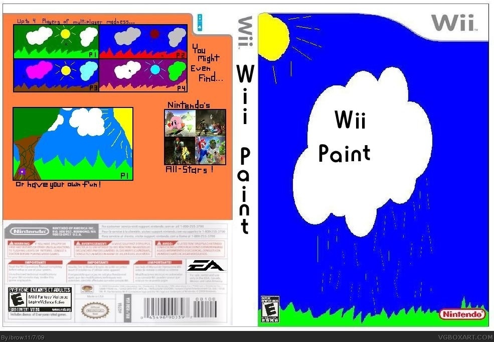 Wii Paint box cover