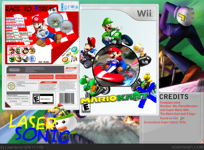 Mario Kart X box art cover