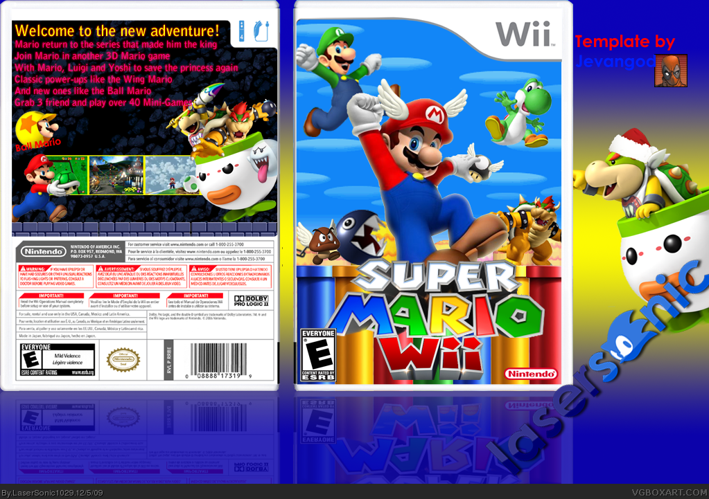 Super Mario Wii box cover
