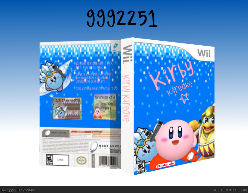 Kirby Kareoke box cover