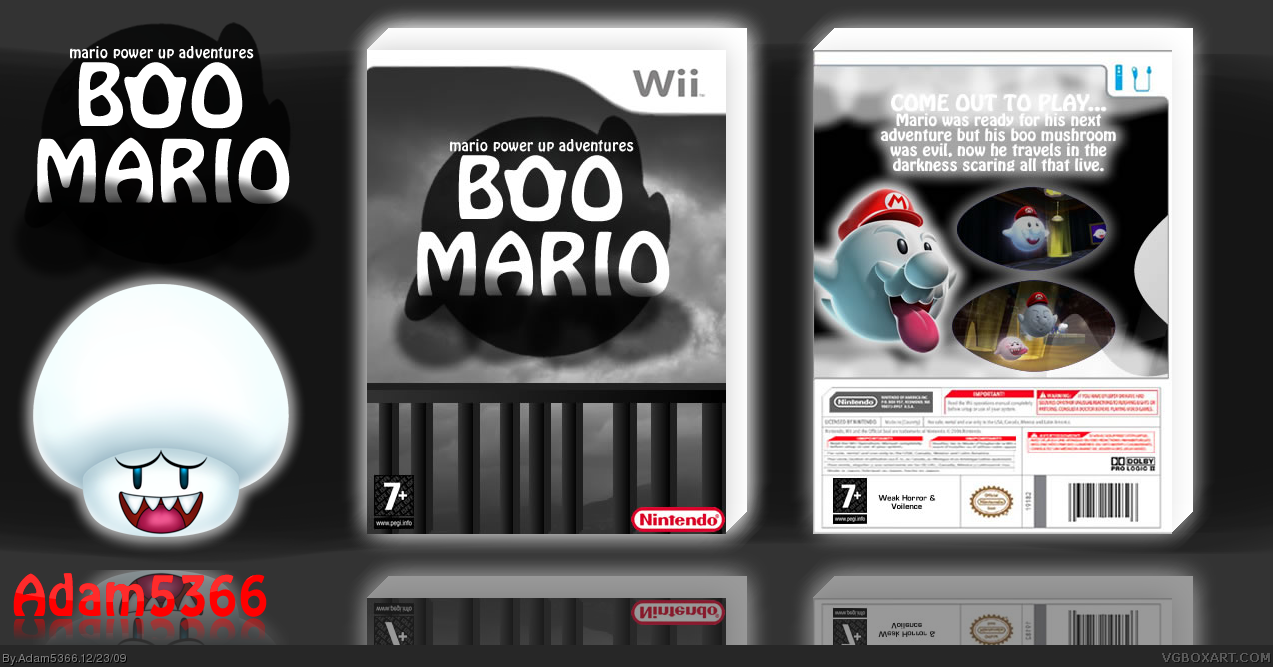 Mario Power Up Adventures: Boo Mario box cover