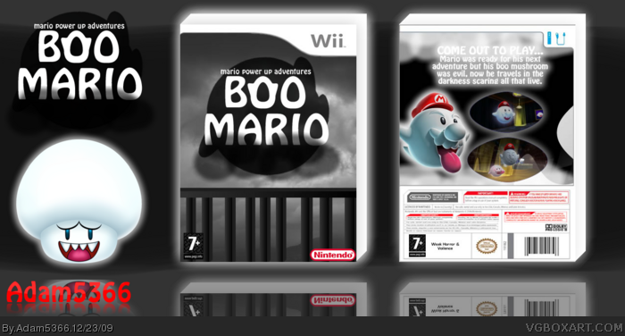 Mario Power Up Adventures: Boo Mario box art cover