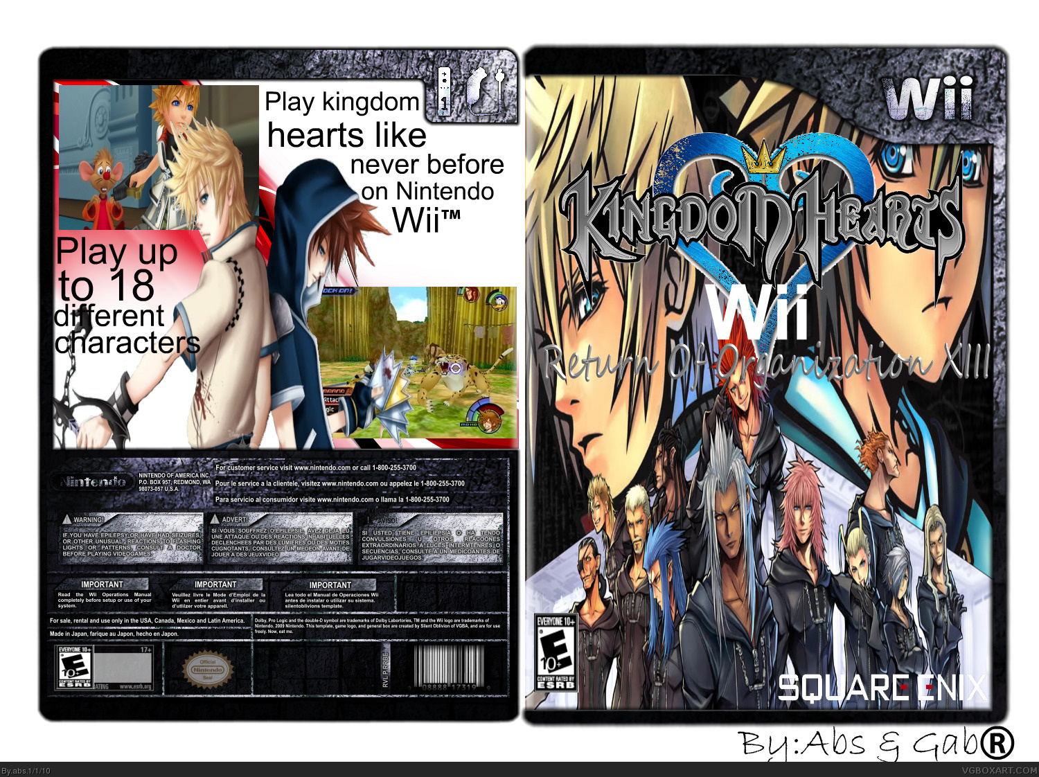 Kingdom Hearts Return of Organization XIII box cover