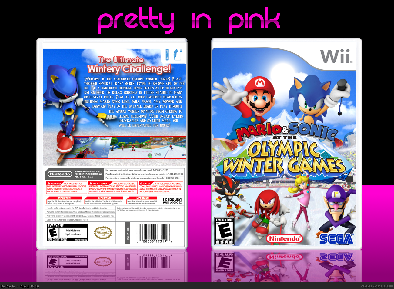 Mario and Sonic at the Olympic Winter Games box cover