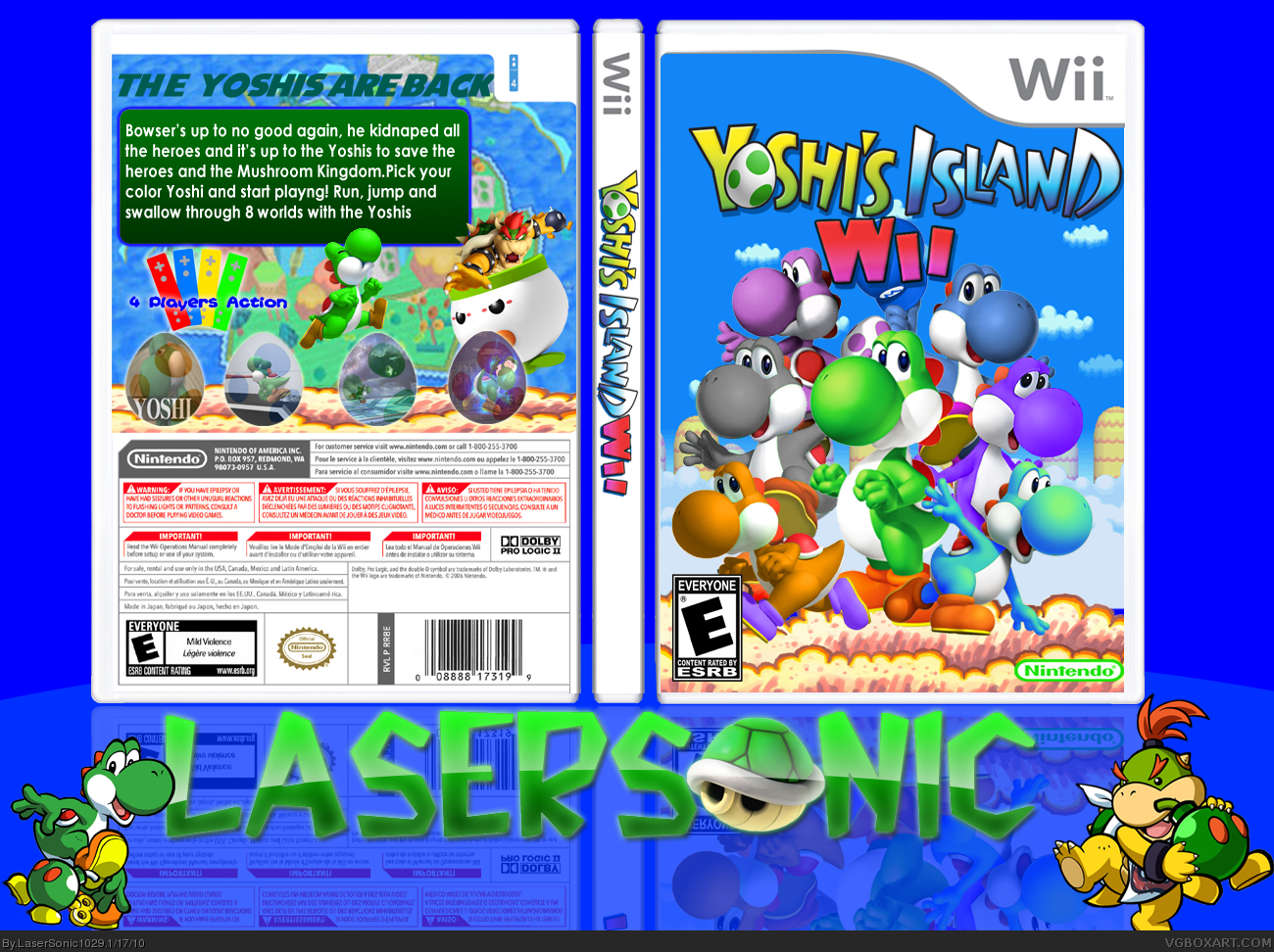 Yoshi's Island Wii box cover