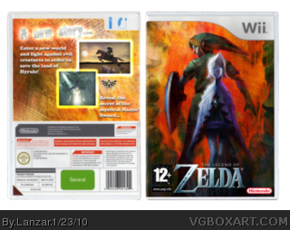 The Legend of Zelda Wii box cover
