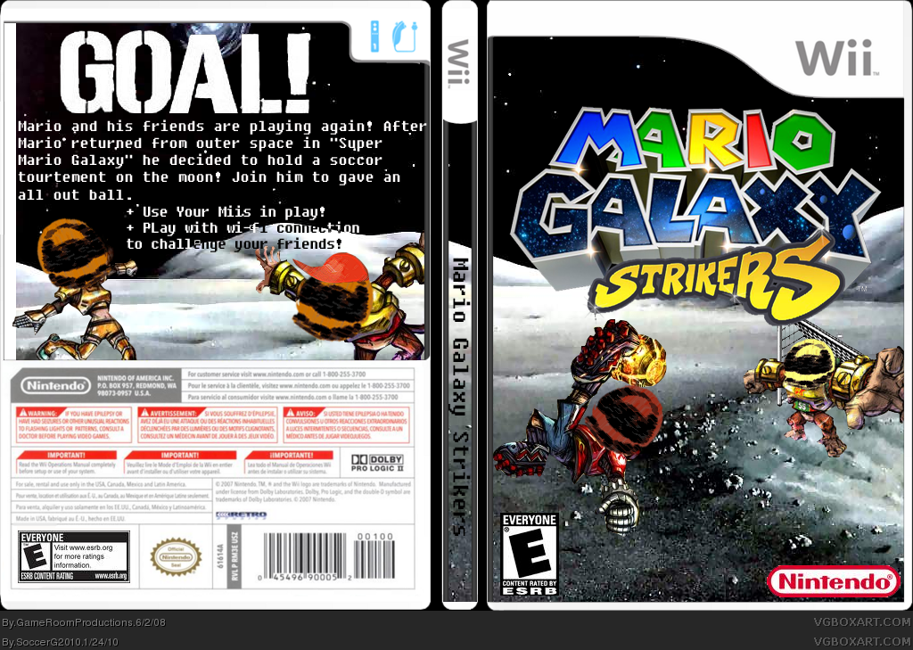 Mario Galaxy Strikers box cover