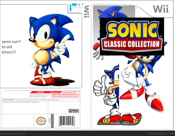 sonic clasic collection box art cover