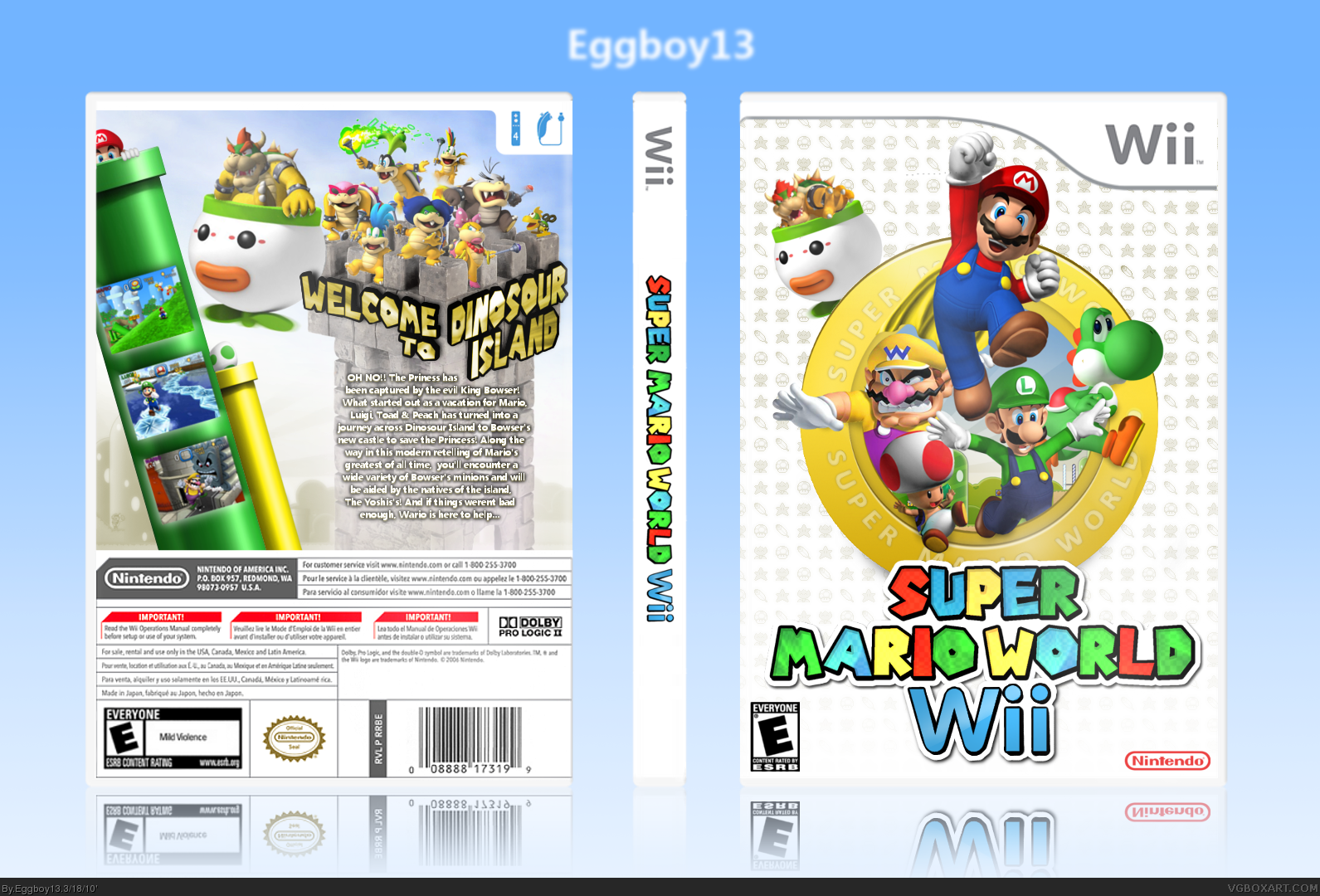 Super Mario World: Wii box cover