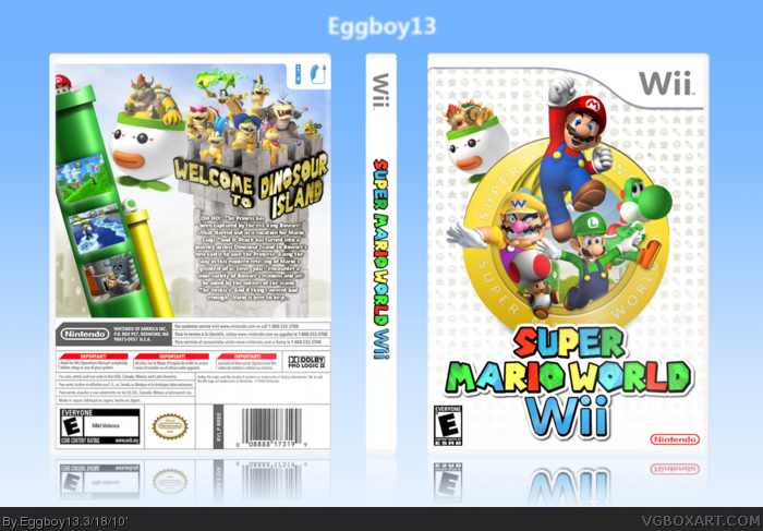Super Mario World: Wii box art cover
