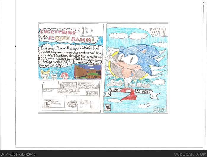 Sonic Robo Blast 2 box art cover