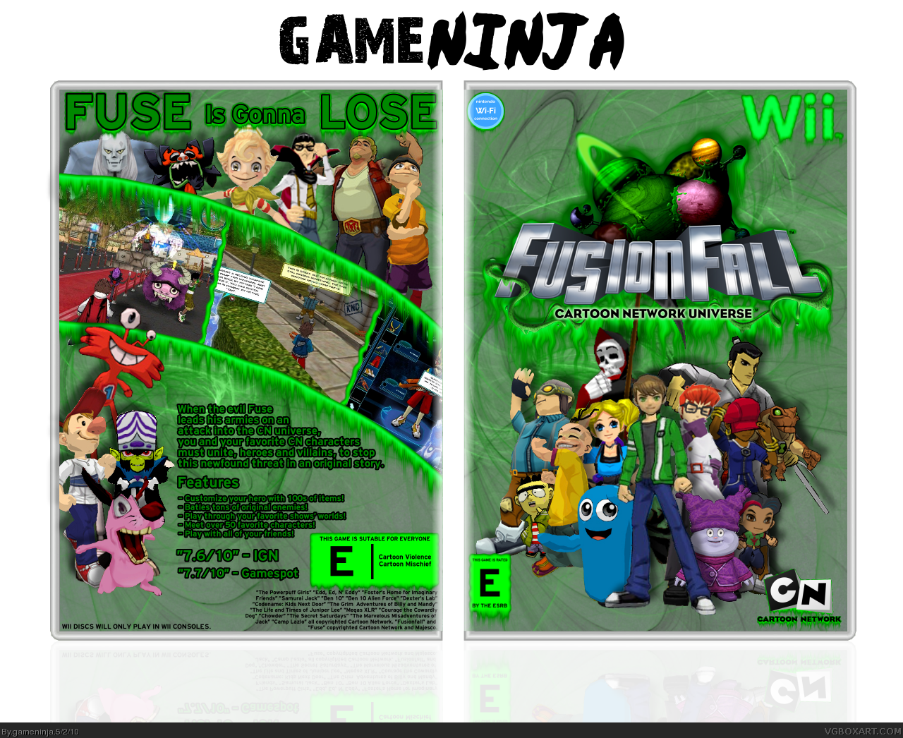 FusionFall box cover