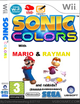Sonic colors cover box cover