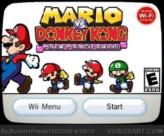 WiiWare: Mario Vs. Donkey Kong: Minis March Again! box cover