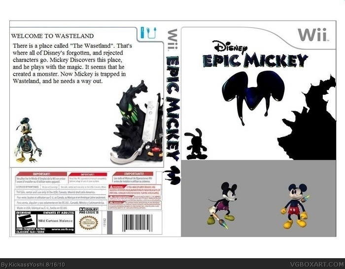 Epic Mickey box art cover