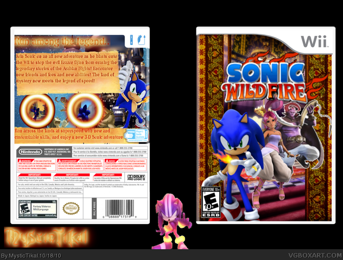 Sonic WildFire box art cover