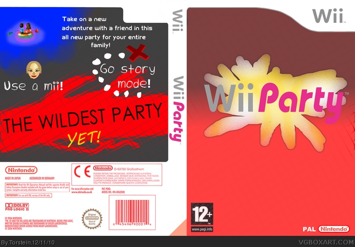 Wii party box art cover