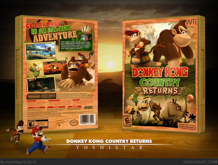 Donkey Kong Country Returns box art cover