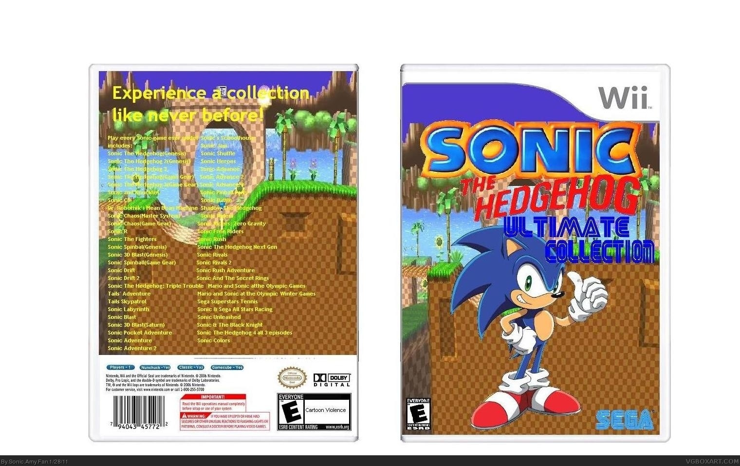 Sonic The Hedgehog Ultimate Collection box cover