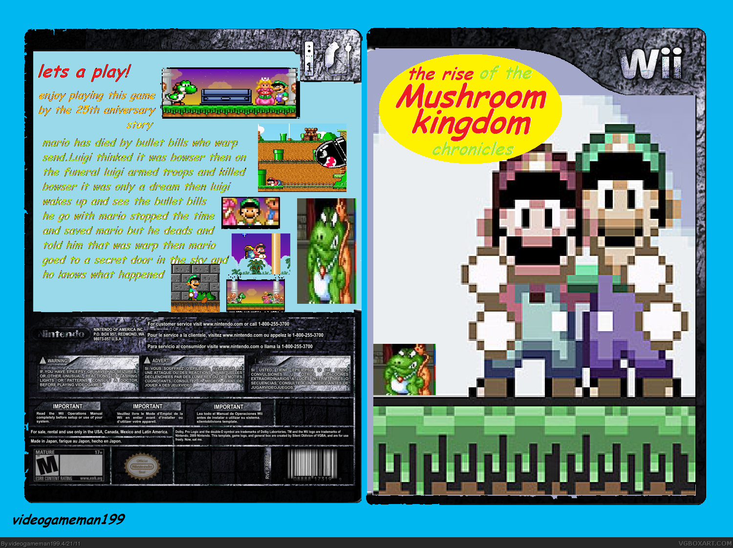 the rise of the mushroom kingdom chronicles box cover