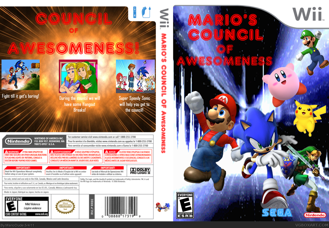 Mario's Council of Awesomeness box cover