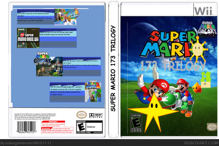 Super Mario 173 Trilogy box art cover