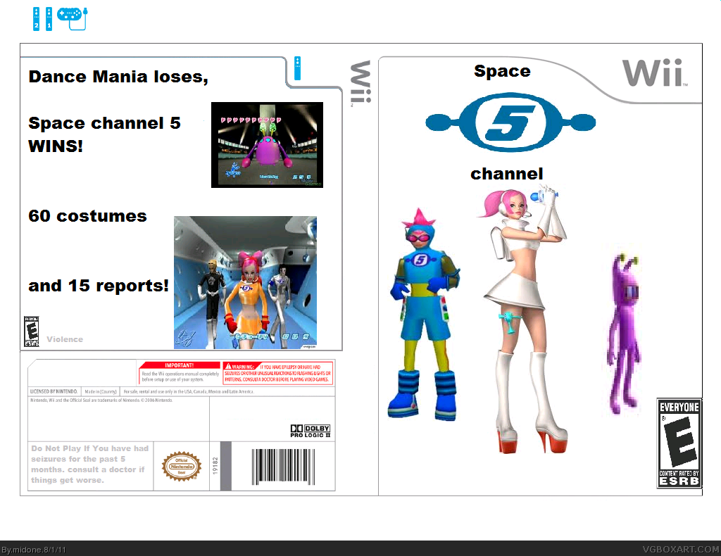 Space Channel 5 box cover