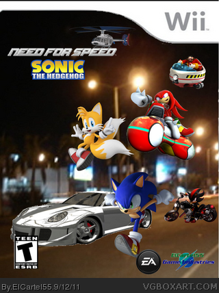 Need for Speed: Sonic the Hedgehog box art cover