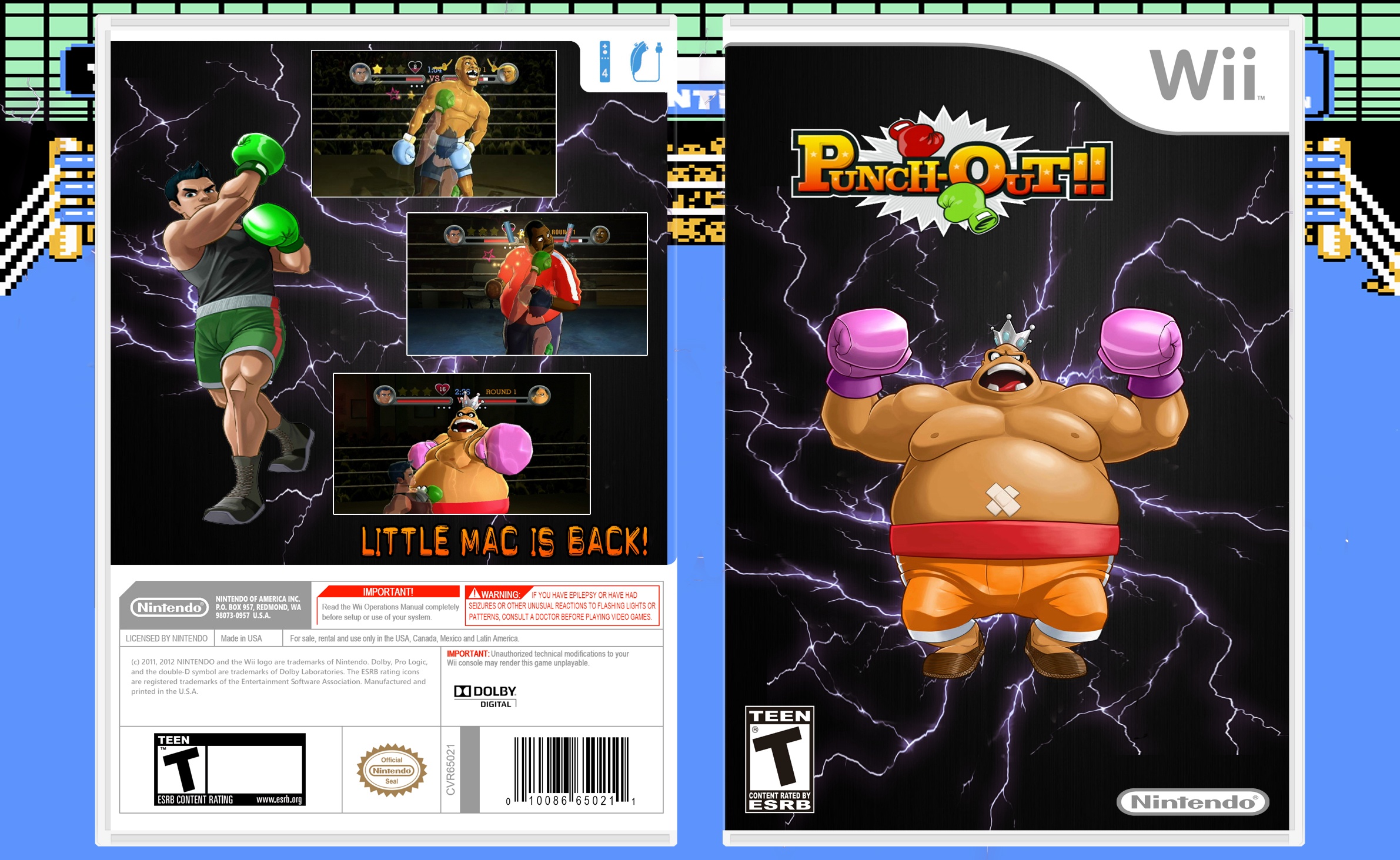 Punch-Out Wii box cover